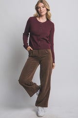 BUTTON FRONT CARDIGAN