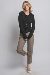 GOLD BUTTON CARDIGAN