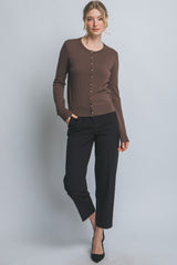 GOLD BUTTON CARDIGAN
