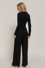 KATE - CRINKLE KNIT WIDE PANT