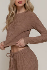 KATE - KNIT CRINKLE TOP