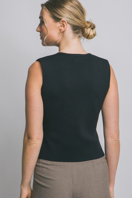 GOLD BUTTON VEST
