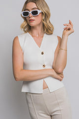 GOLD BUTTON VEST
