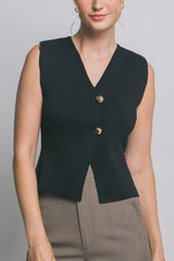 GOLD BUTTON VEST