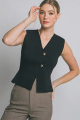 GOLD BUTTON VEST