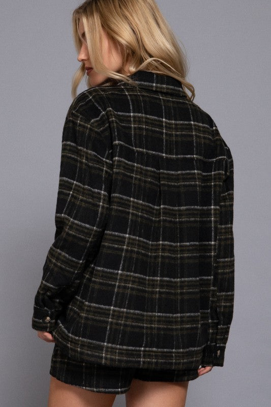 ALINA - PLAID SHACKET