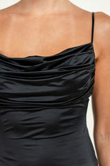 REIGN - SATIN CASINO MIDI DRESS