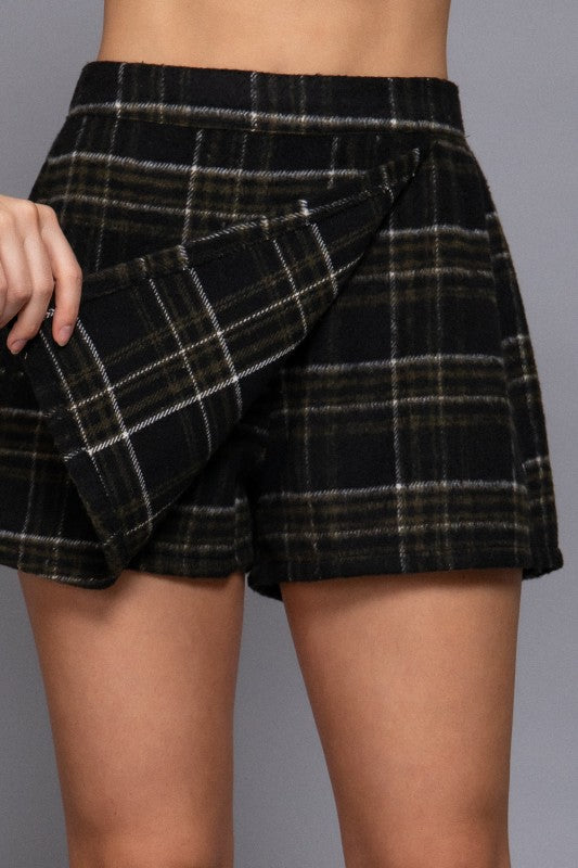 ALINA - PLAID SKORT