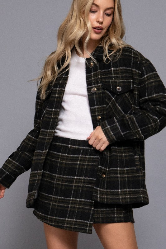 ALINA - PLAID SKORT