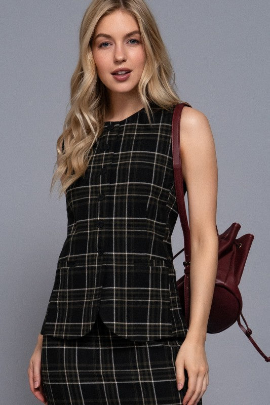 CHARLY - PLAIN LONGLINE VEST