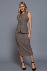 CHARLY - PLAIN LONGLINE VEST