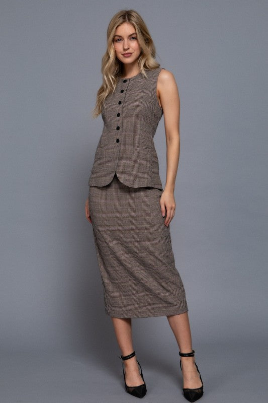 CHARLY - PLAIN LONGLINE VEST