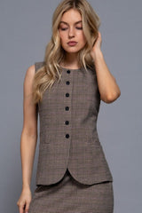 CHARLY - PLAIN LONGLINE VEST