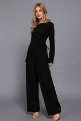 WEEKEND - TEXTURED PULL ON PANTS