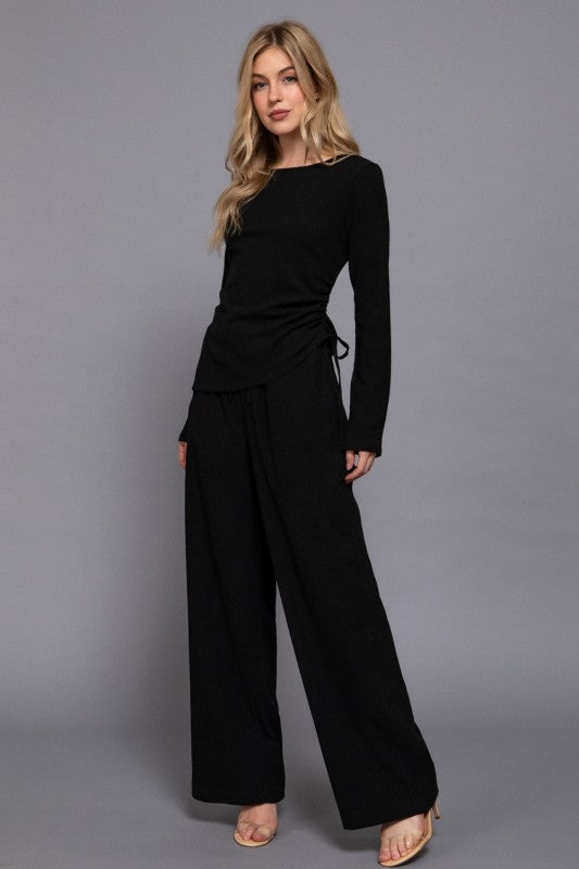 WEEKEND - TEXTURED PULL ON PANTS