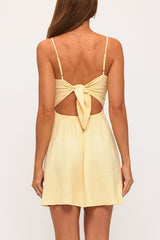 MILA - TIE BACK SHORT DRESS