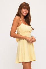 MILA - TIE BACK SHORT DRESS