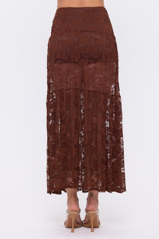 LACE MAXI SKIRT