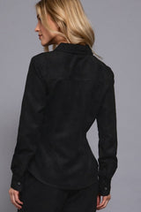 FAUX SUEDE SHIRT