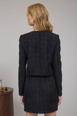 COCO - TWEED BOW CROP BLAZER