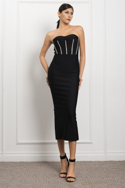 CARESSA - TUBE STONE DRESS