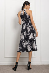 MILA - PRINT MOCK PLEAT DRESS