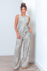 LAVENDER FIELD - PRINT VEST