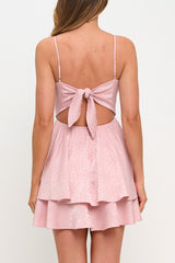 SOFIA - JACQUARD SATIN MINI DRESS