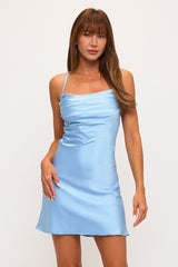 SOFIE- SATIN A LNE MINI DRESS