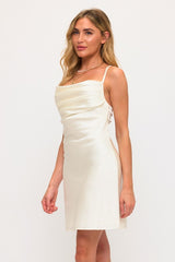 SOFIE- SATIN A LNE MINI DRESS