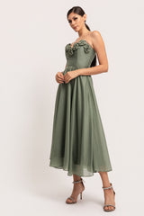 ROSES - TUBE FIT AND FLARE DRESS