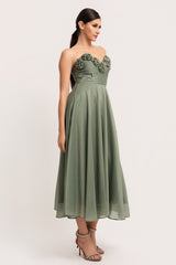 ROSES - TUBE FIT AND FLARE DRESS