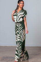 LEAF - PRINT TIE PANT