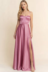 MELIA - TIE BACK CORSETTE GOWN