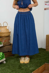 BLUIVY - DENIM MAXI SKIRT