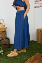 BLUIVY - DENIM MAXI SKIRT