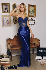GIULIA - SATIN LACE CORSETTE DRESS *SPECIAL ORDER
