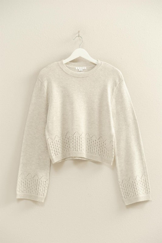 EMBROIDERED DETAIL SWEATER