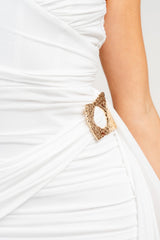 ADELLE - TUBE MINI DRESS WITH SIDE DRAPE