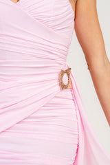 ADELLE - TUBE MINI DRESS WITH SIDE DRAPE