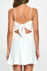 MILA - TIE BACK SHORT DRESS