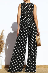 DOT - CHIFFON TIE TOP