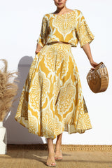 AZTEC - PRINT FULL SKIRT