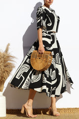 GALLERY - SHORT SLEEVE ABSTRACT TOP