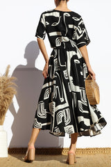 GALLERY - ABSTRACT A LINE SKIRT