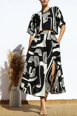 GALLERY - ABSTRACT A LINE SKIRT