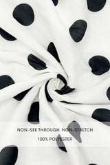 NICOLA - OFF SHOULDER DOT DRESS