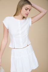 ENVY - LACE TRIM SKIRT