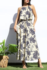 BLUIVY - RUFFLE TOP PRINT DRESS