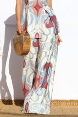 SEEPUCCI - PRINT WIDE LEG PANT